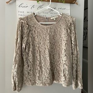 June & Hudson lace top women’s small